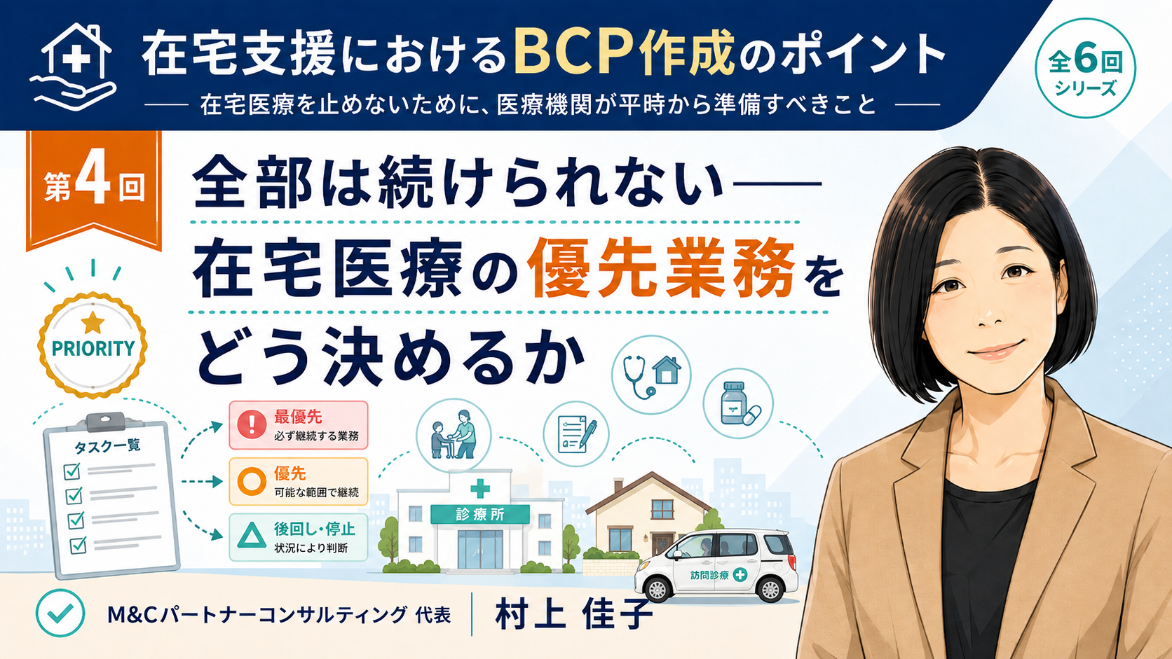 あなたが現在見ているのは 全部は続けられない――在宅医療の優先業務をどう決めるか（第4回／全6回）