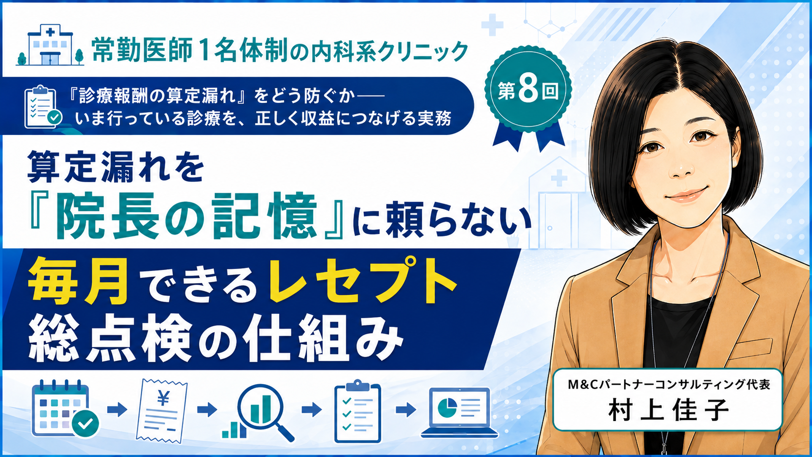 あなたが現在見ているのは 算定漏れを「院長の記憶」に頼らない――毎月できるレセプト総点検の仕組み（第8回／全8回）