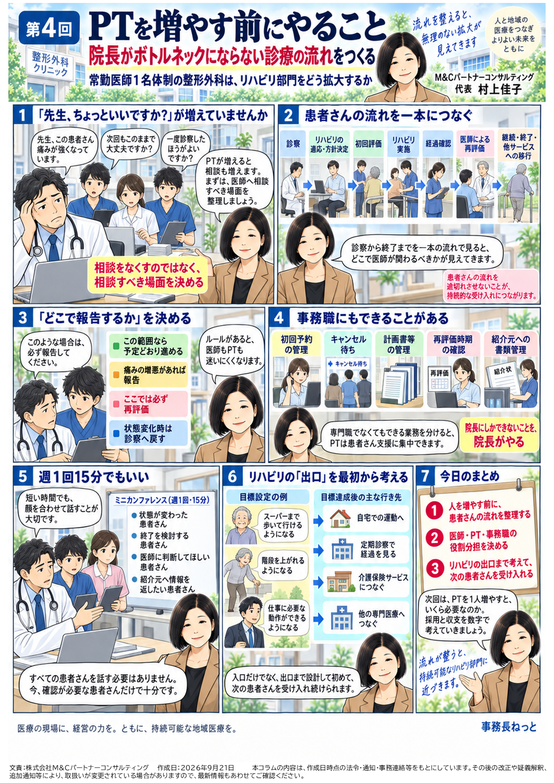 第4回 PTを増やす前にやること――院長がボトルネックにならない診療の流れをつくるの漫画