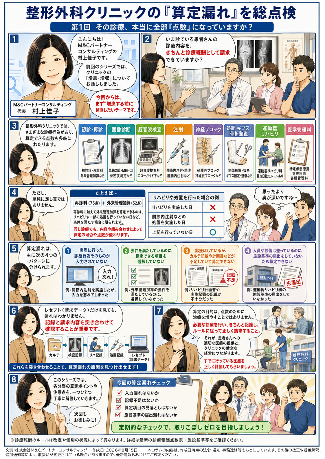 第1回 その診療、本当に全部「点数」になっていますか?――整形外科の診療報酬を全体から見直すの漫画
